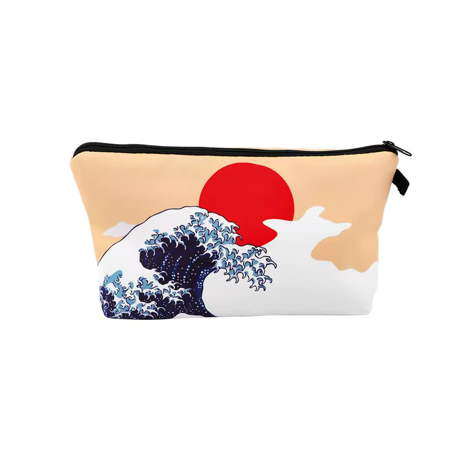 Van Gogh Starry Night Cosmetic Organizer Bag – Women’s Makeup & Travel Pouch / Multifunction Pencil Case