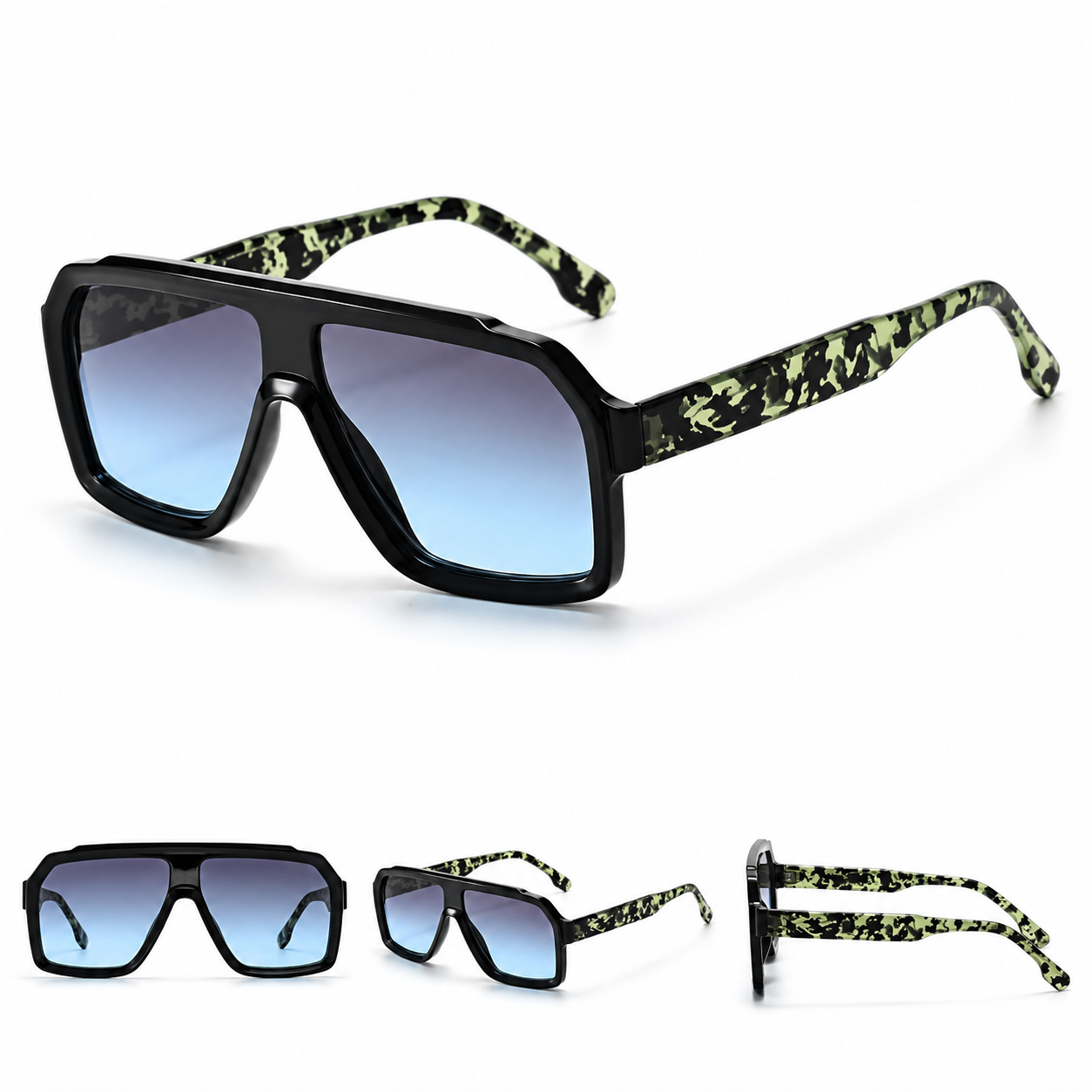 Unisex Square Cat Eye Sunglasses – Vintage UV400 Fashion Eyewear