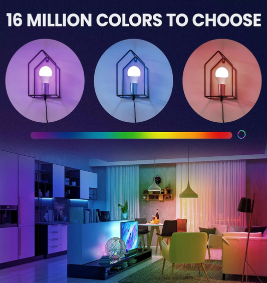 Smart Light Bulb with Bluetooth and WIFI (Screw fitting)