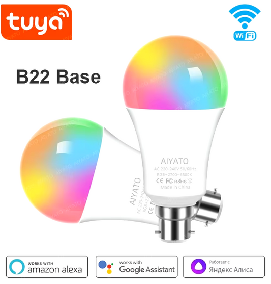 Smart Bulb with Bluetooth and Wifi (Bayonet fitting)