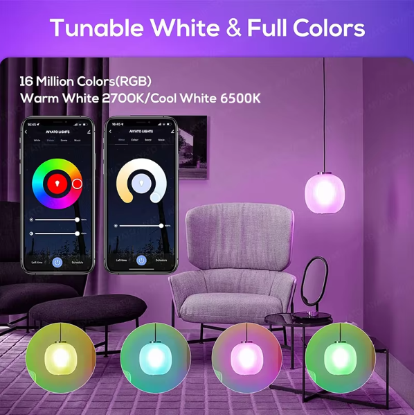 Smart Bulb with Bluetooth and Wifi (Bayonet fitting)