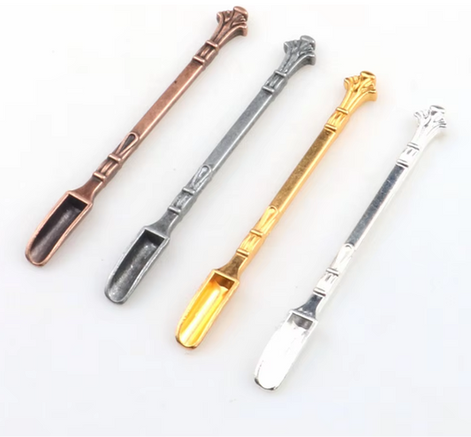 Mini Metal Coffee Powder Spoon Shovel Multifunction Copper Scoop Tableware Vintage Royal Ornament Shovel Tiny Spoon For Kitchen