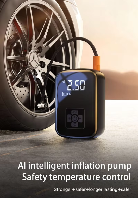 Car Tyre Pump Wireless Air Compressor Air Pump Electric for Motorcycle Bicycle Boat Car Auto