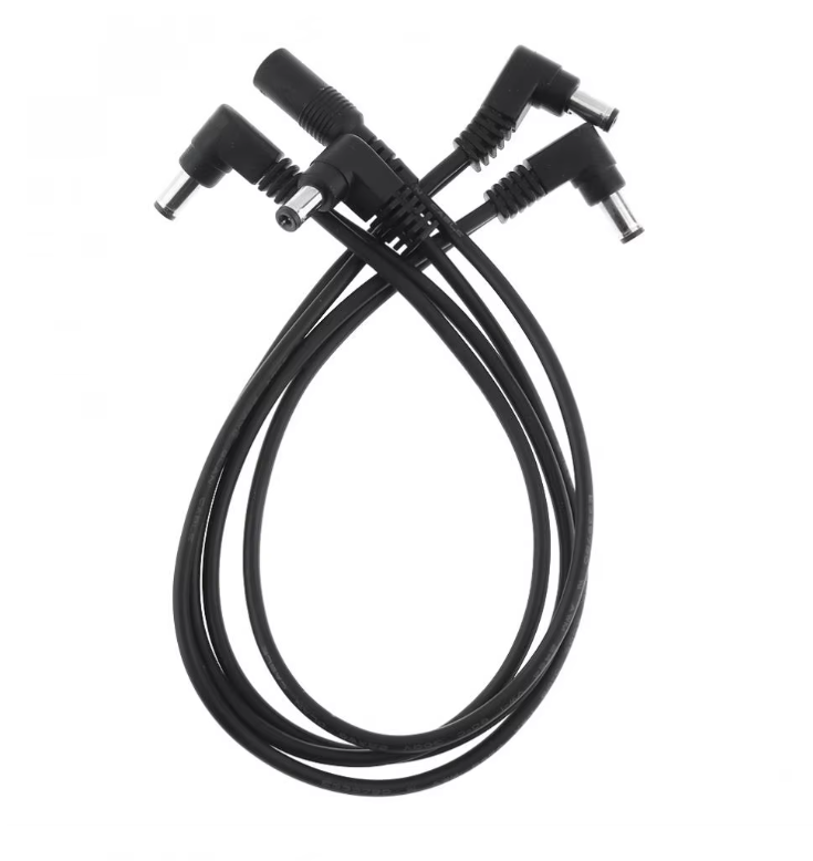 Guitar Cables 4 Ways Guitar Effect Pedal Daisy Chain Copper Wire Power Supply Cable Splitter