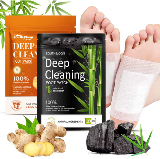Detox Foot Patches with Ginger & Bamboo – Natural Cleansing & Health Pads for Better Sleep & Wellness