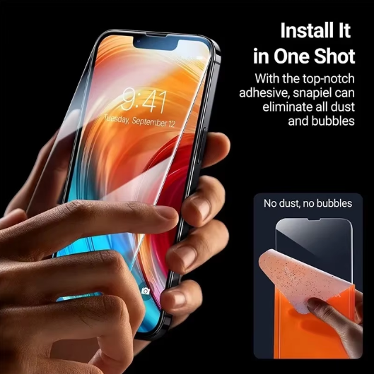 Screen Protector for IPhone 16, 16 Pro, 16 Pro Max 3 Piece Pack Tempered Glass
