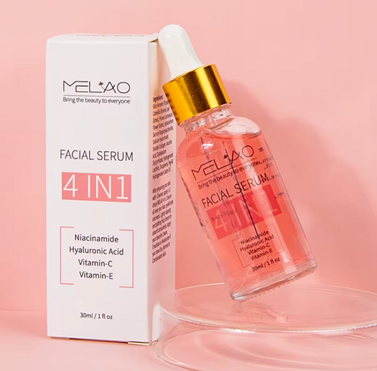 4-in-1 Anti-Aging Serum with Hyaluronic Acid, Niacinamide, Vitamin C & E