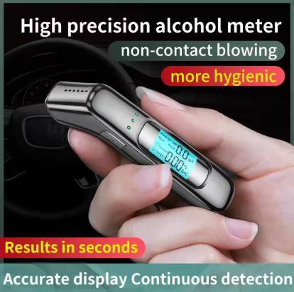 Portable Digital Breathalyzer – Professional Alcohol Tester with LCD Display for Car & Personal Use
