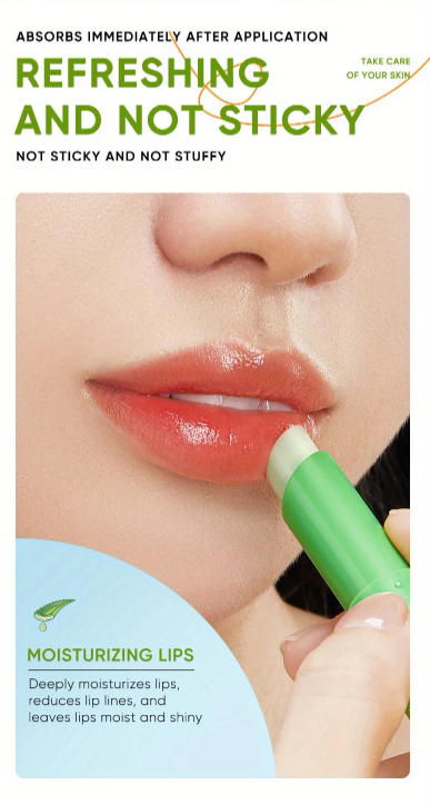 Hydrating Lip Balm with Aloe – Nourishing, Moisturizing & Crack Repair for Dry Lips | Gentle & Non-Irritating Formula
