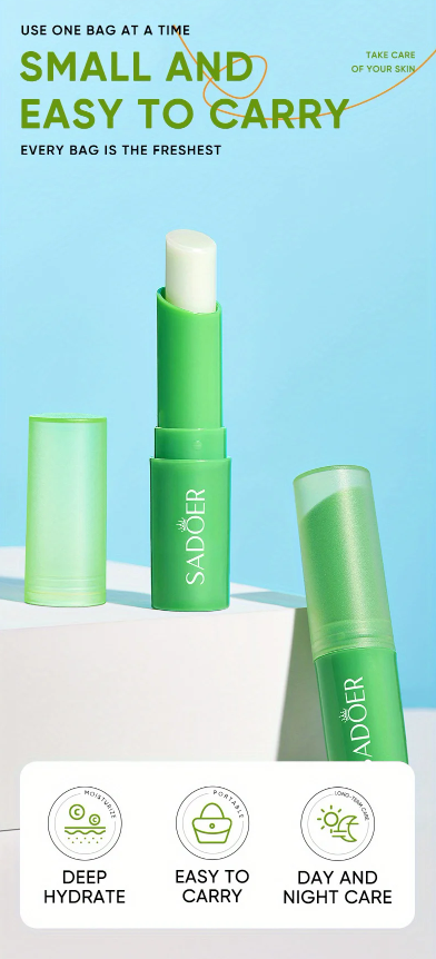 Hydrating Lip Balm with Aloe – Nourishing, Moisturizing & Crack Repair for Dry Lips | Gentle & Non-Irritating Formula