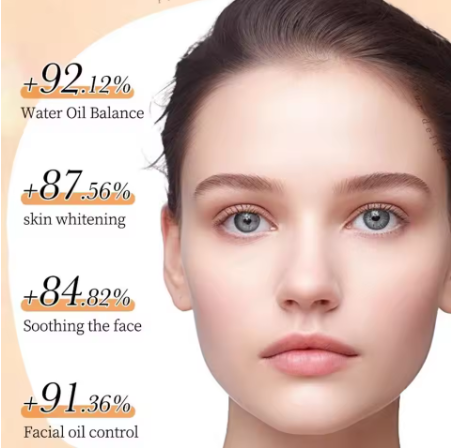 5pcs Vitamin C Ampoule Serum Face Masks – Hydrating, Brightening & Moisturizing Skincare