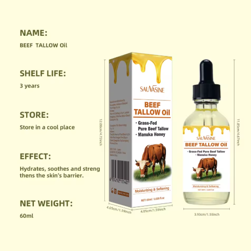 Whipped Honey, Shea Butter & Beef Tallow Body Oil – 100% Natural Skincare