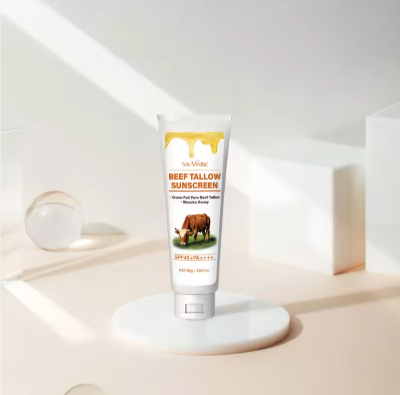 SAUVASINE Sunscreen SPF40 – Non-Greasy Sunblock with Beef Tallow, Honey & Shea Butter (80ml)