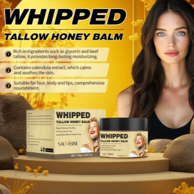 Suavasine Aqua-Based Whipped Tallow & Honey Cleansing Balm – Hydrating Cream for Dry Skin Relief