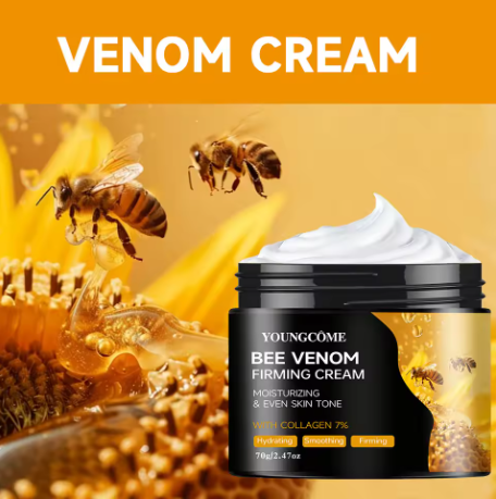 Premium Bee Venom Face & Neck Cream – Collagen Boosting, Firming & Hydrating Natural Moisturizer for Sensitive Skin