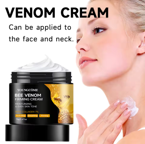 Premium Bee Venom Face & Neck Cream – Collagen Boosting, Firming & Hydrating Natural Moisturizer for Sensitive Skin