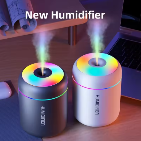 180ml Mini USB Air Humidifier & Essential Oil Diffuser – Aromatherapy Mist Maker with LED Lights for Car, Home & Bedroom