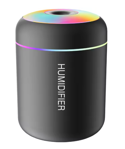180ml Mini USB Air Humidifier & Essential Oil Diffuser – Aromatherapy Mist Maker with LED Lights for Car, Home & Bedroom