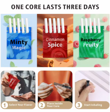 Nicotine-Free Wooden Quit Smoking Inhaler β Smokeless Flavored Aromatherapy Stick