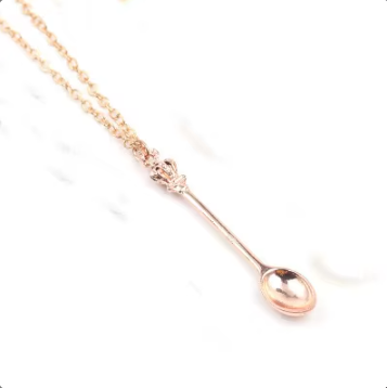 Tiny Spoon Mini Crown Pendant Festival Gift
