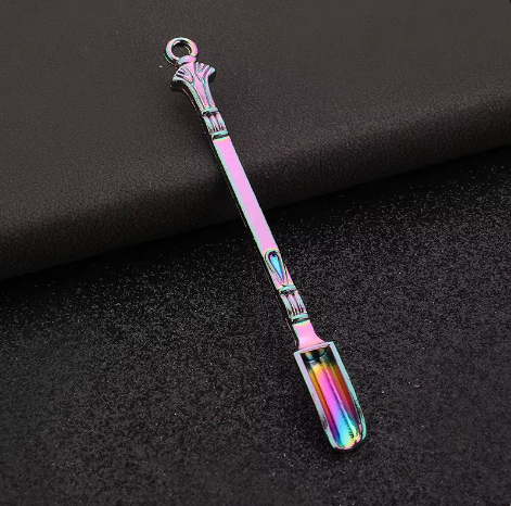 Mini Metal Coffee Powder Spoon Shovel Multifunction Copper Scoop Tableware Vintage Royal Ornament Shovel Tiny Spoon For Kitchen