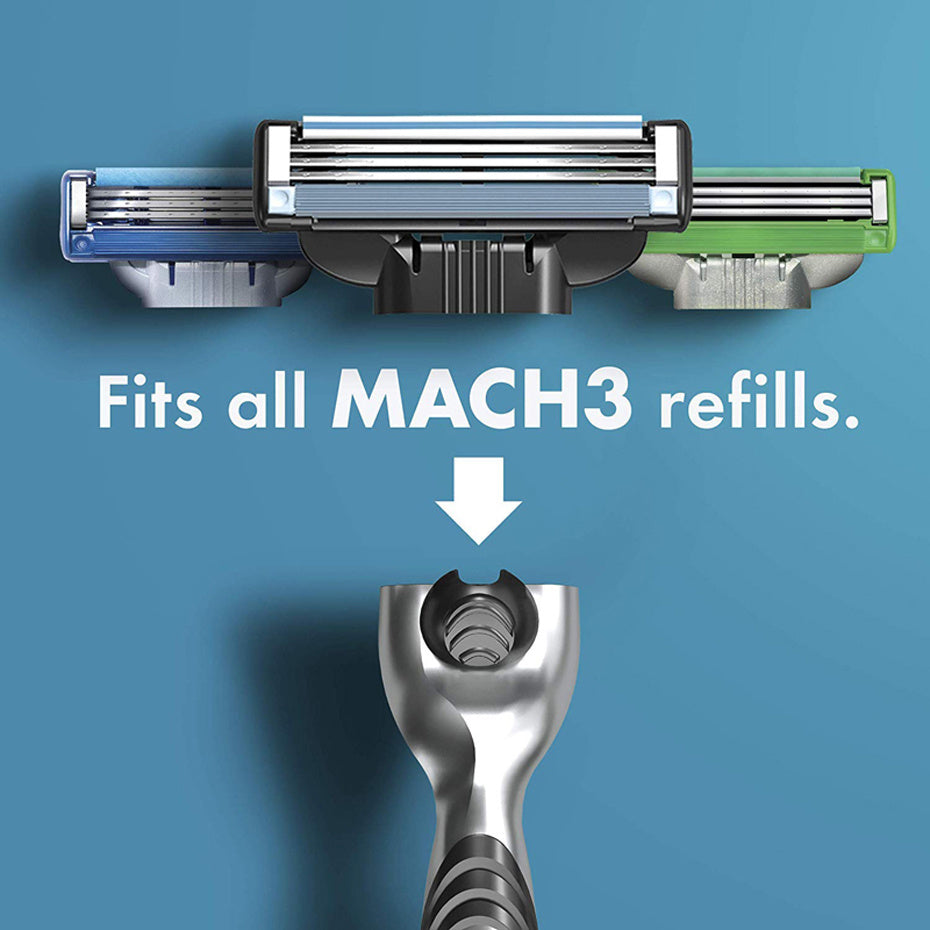 4 Pack Razor Blades compatible with Gillette Mach 3 Men's Razor