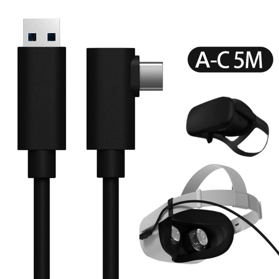 USB Type A C 5m Cable for VR Oculus Quest Link Headset – Local