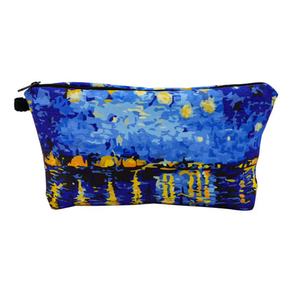 Van Gogh Starry Night Cosmetic Organizer Bag – Women’s Makeup & Travel Pouch / Multifunction Pencil Case