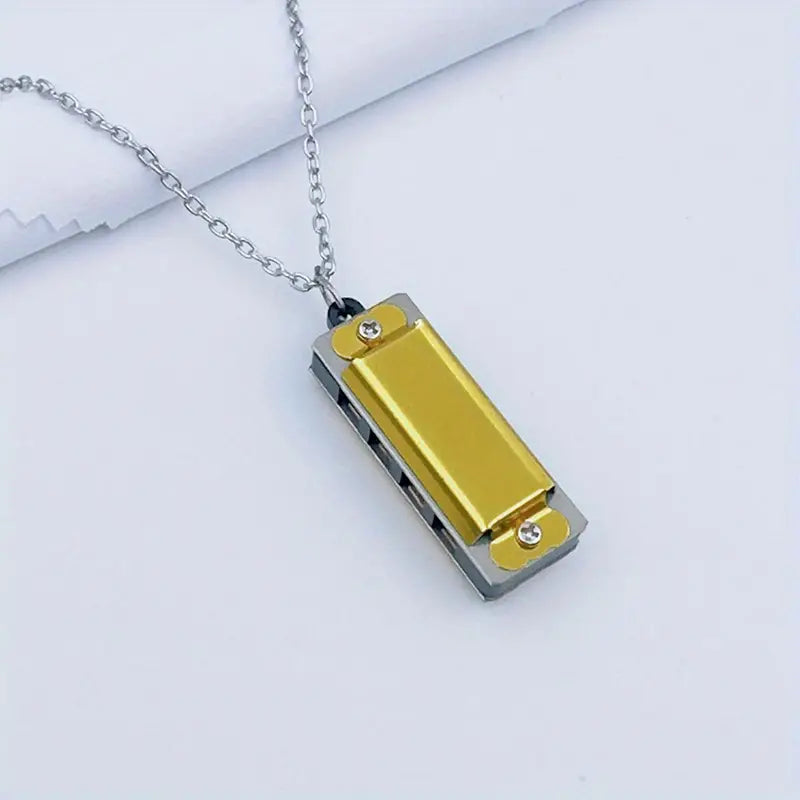 Mini Harmonica 8 Tone Necklace for Woman and Men