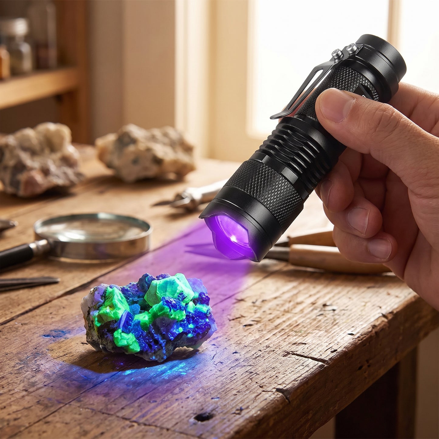395nm UV Flashlight – Pet Urine & Stain Detector Ultraviolet Torch