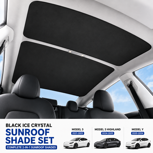 Tesla Sunroof Sun Shade – Front & Rear Set
