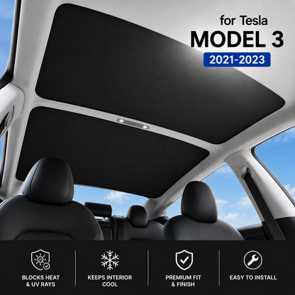Tesla Sunroof Sun Shade – Front & Rear Set