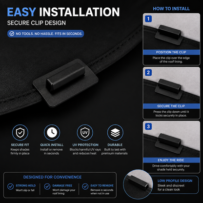 Tesla Sunroof Sun Shade – Front & Rear Set