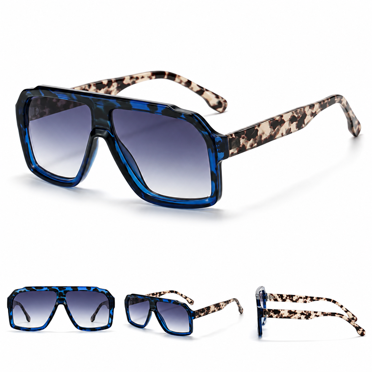 Unisex Square Cat Eye Sunglasses – Vintage UV400 Fashion Eyewear