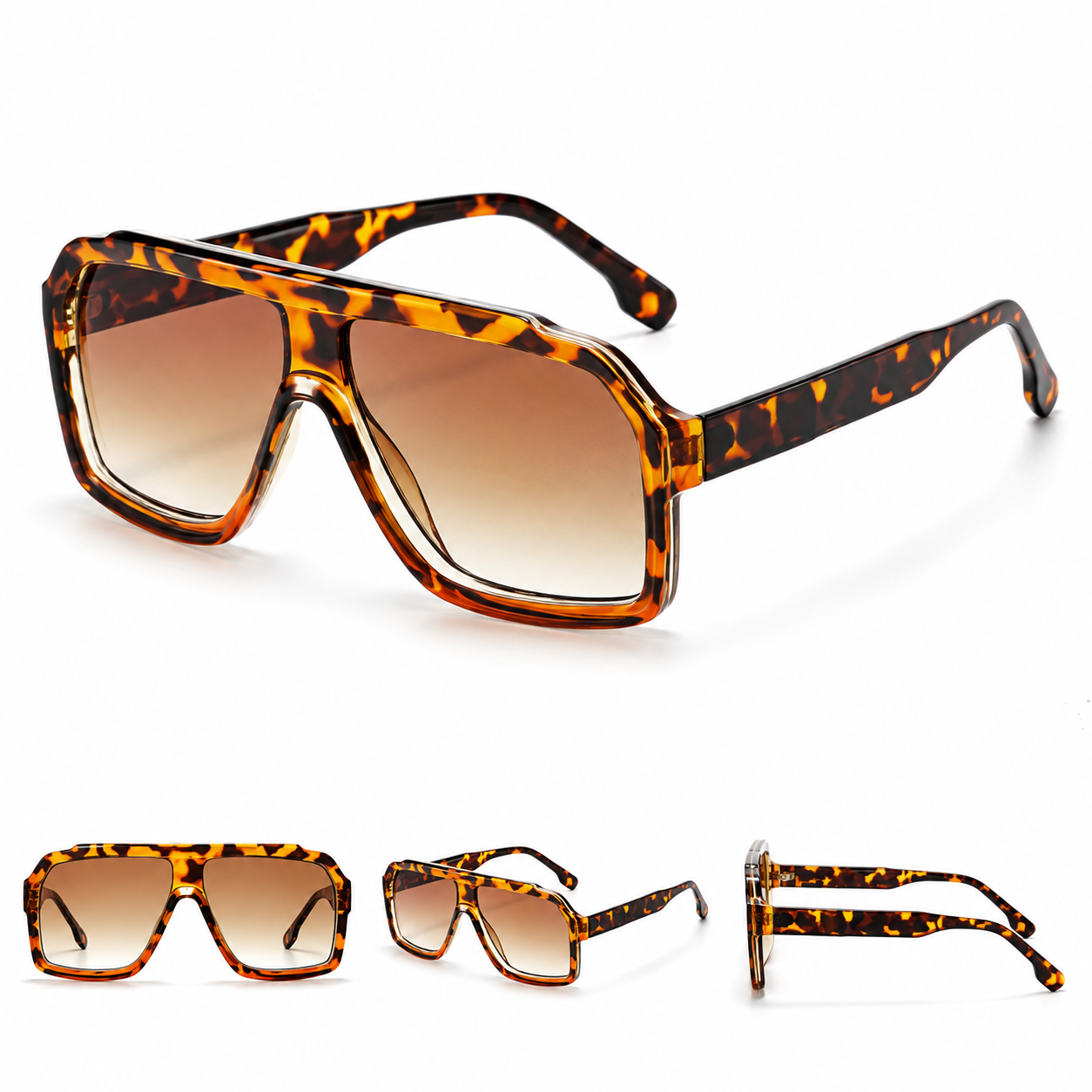 Unisex Square Cat Eye Sunglasses – Vintage UV400 Fashion Eyewear