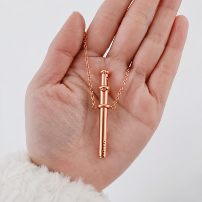 “Future Spoons” Stainless Steel Telescopic Necklace Pendant
