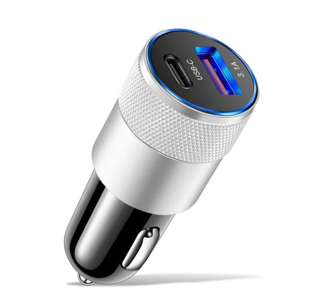 66W USB Car Charger Type C Fast Charging Phone Adapter