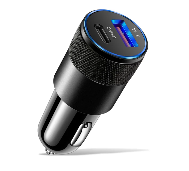 66W USB Car Charger Type C Fast Charging Phone Adapter