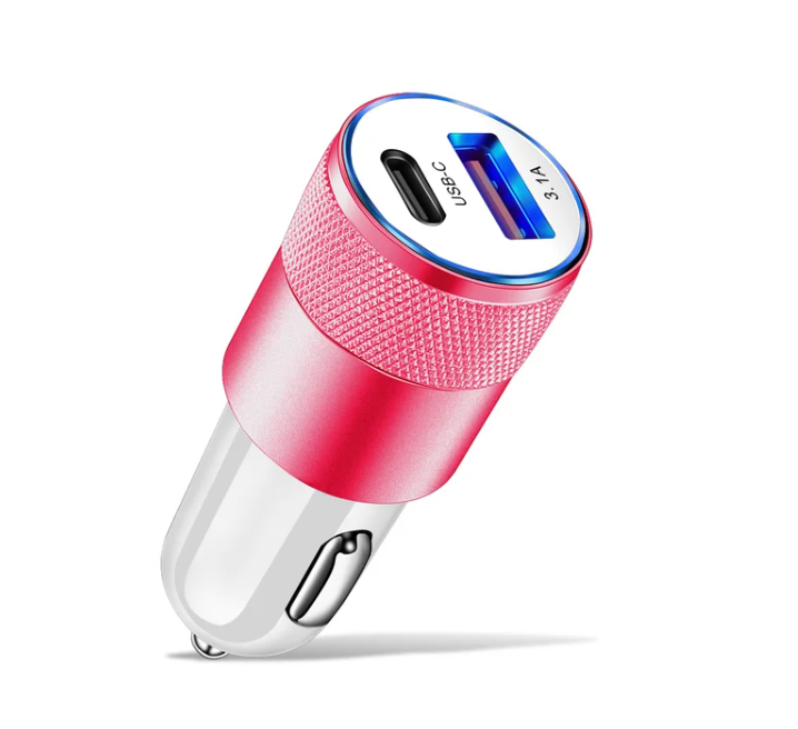 66W USB Car Charger Type C Fast Charging Phone Adapter