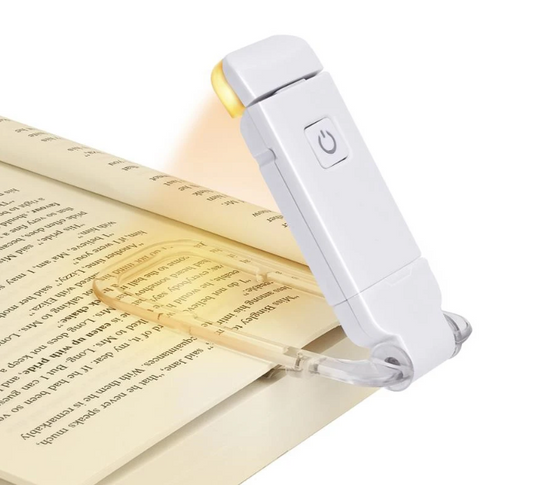 Reading Book Light USB Rechargeable Folding Portable Eye Protection 3 Light Colors Adjustable Brightness Night Lamp