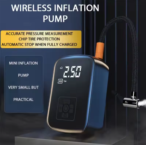 Car Tyre Pump Wireless Air Compressor Air Pump Electric for Motorcycle Bicycle Boat Car Auto