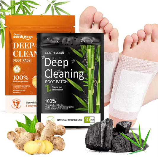 Detox Foot Patches Natural Ginger Bamboo Detoxification Cleansing Feet Pads Beauty Health