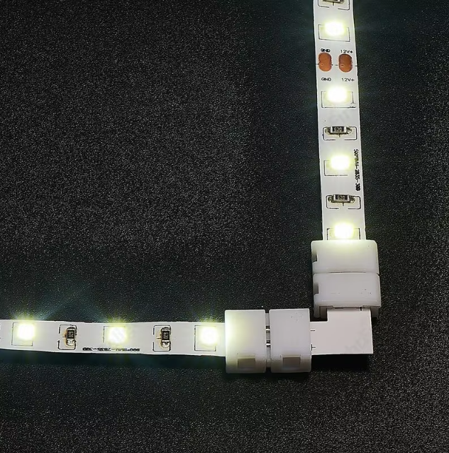 Solderless RGB LED Light Strip Connector 4pin 10mm Unwired Gapless Adapter Terminal Extension For SMD 5050 Multicolor Strip