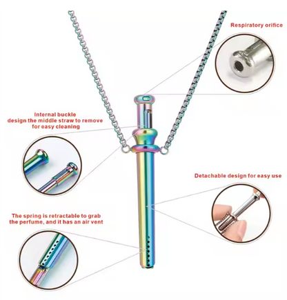 “Future Spoons” Stainless Steel Telescopic Necklace Pendant