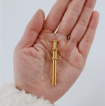 “Future Spoons” Stainless Steel Telescopic Necklace Pendant