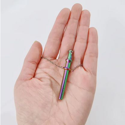“Future Spoons” Stainless Steel Telescopic Necklace Pendant