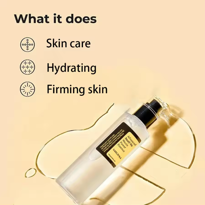 Snail Mucin 96% Essence – Korean Skincare Serum for Hydration, Repair, Brightening & Anti-Aging