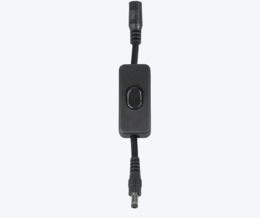 Inline Low Voltage Switch - 2.1mm DC Plug and Socket
