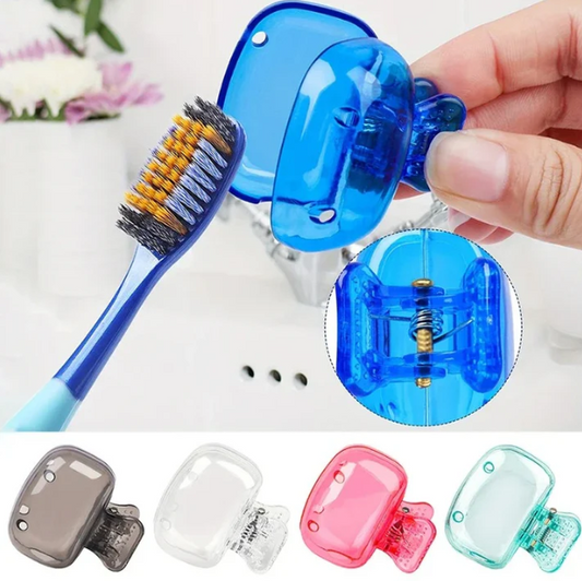 2PC Travel Toothbrush Head Cover – Portable Protective Cap Case for Manual & Electric Brushes
