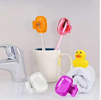 2PC Travel Toothbrush Head Cover – Portable Protective Cap Case for Manual & Electric Brushes